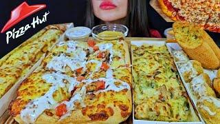 ASMR PIZZA HUT | FOOTLONG LASAGNA, CHEESY PASTA, CHICKEN MUKBANG | EATING SHOW