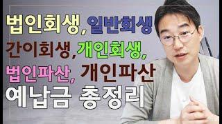 [윤소평변호사] 법인회생, 일반회생, 간이회생, 개인회생, 법인파산, 개인파산 예납금 총정리