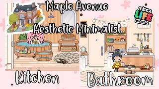 Maple Avenue Aesthetic Minimalis Kitchen and Bathroom Toca Boca House Design Idea