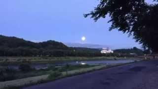 Supermoonrise Timelapse in Kakunodate June 23 2013