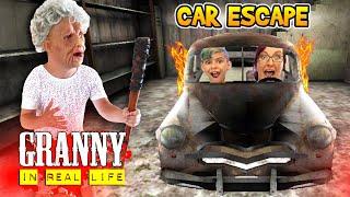 Granny Car Escape In Real Life! Granny Game (FUNhouse Fam)