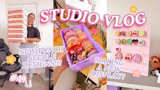 Building a new market display & making new product designs | Studio Vlog 49 | Small business vlog 