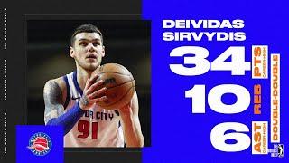 Deividas Sirvydis With Career-High 34 PTS vs. Gold