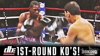 FIRST-ROUND KNOCKOUTS! | Jermain Taylor, Amanda Serrano, Andre Berto, Jose Pedraza, & more!