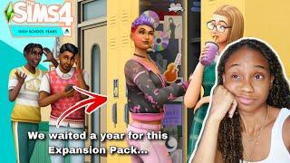 The Sims 4 High School Years is FINALLY here !  (Reaction + Breakdown trailer Review)