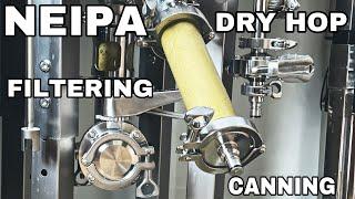 Dry Hopping, Filtering & Canning My NEIPA from the Brewtools F80 Unitank