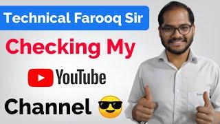 Technical Farooq Sir Checking My Channel On Live  | Talk With Punit | Technical Farooq