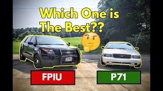 DIRECT COMPARISON! Between Crown Victoria P71 and Ford Explorer Police Interceptor Utility (FPIU)