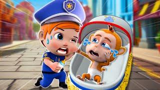 Police Takes Care of A Baby  | Save Little Baby  | Funny Stories For Kids | Little PIB