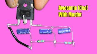 Awesome Idea With Mosfet,Led | Easy To Make