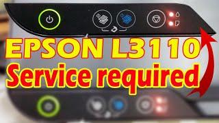 How to reset epson L3110 printer | epson L3110 service required solution ! how to reset