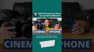 10k Cinema Camera vs. iPhone: can you tell the difference?