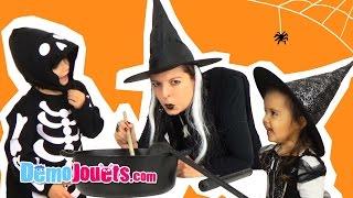 Déguisement Halloween Sorciere et Costume Squelette Oxybul - Démo Jouets