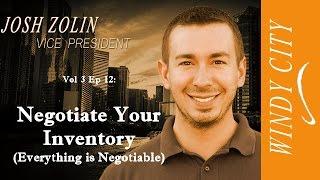 Improving Cash Flow - Negotiate Inventory