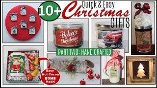 10 QUICK and EASY DIY CHRISTMAS GIFT IDEA HACKS | Includes EASY HOT CHOCOLATE BOMB HACK!