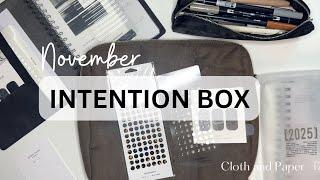 2024 November Intention Box | Cloth and Paper | This is my favorite box!