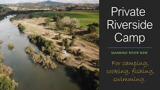 Private Riverside Camp Manning River + Camp Cooking