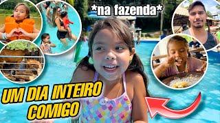 CURTINDO UM DIA LEGAL NA PISCINA DA FAZENDA * dancei muito*