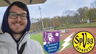 OBERFRANKENDERBY: Starker Auswärtsblock🟡️ + Pyro | Eintracht Bamberg vs SpVgg Bayreuth Stadionvlog