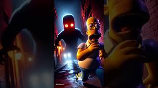 “They’re Coming For Us!  | Simpsons vs Monsters”#shorts