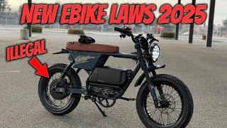 California Ebike Law 2025 - NO MORE THROTTLE!