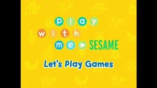 Play With Me Sesame - Let's Play Games