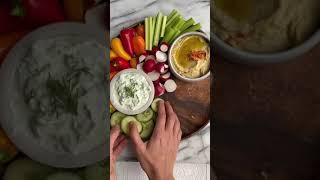 Crudite Board | Easy & Healthy Summer Party Appetizer