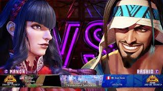 iDom (Manon) vs Dual_Kevin (Rashid) Ranked Match Set (Street Fighter 6)