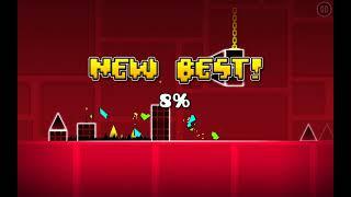 Playing Geometry Dash