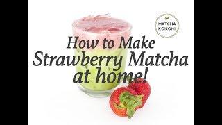 How to Make Strawberry Matcha Latte at Home!