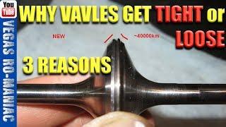  3 reasons WHY VALVES get tight or get loose on a 4 stroke motor, wear out