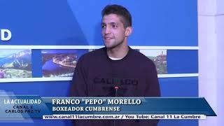 NOTA A FRANCO PEPO MORELLO   CANAL 11 LA CUMBRE