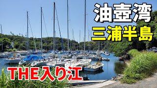 【三浦半島のTHE入り江】油壷湾のヨットハーバー　The yacht harbor in Aburatsubo Bay