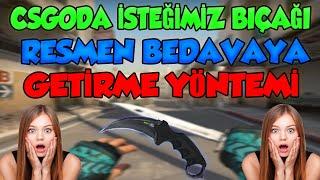 CSGODA RESMEN BEDAVA BIÇAK ALMA YÖNTEMİ  (TAMAMEN ŞANS)