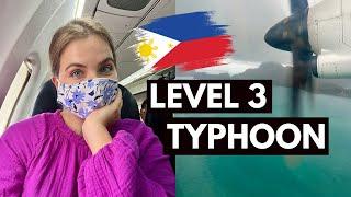 FLYING IN A TYPHOON | Air Swift Flight From Manila To El Nido