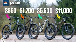 $650 Vs $11,000 Mountain Bikes!