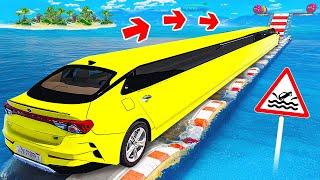 ПРОЕХАЛ ВОДНЫЕ КОЧКИ НА ГИГАНТСКОЙ САМОЙ ДЛИННОЙ KIA K5 В ГТА 5! ЭКСПЕРИМЕНТЫ В GTA 5