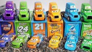 Disney Pixar Cars Piston Cup Collection with Race Haulers at Dinoco 400 Race