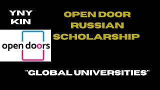 Open door Russian Scholarship Project Association "Global Universities @ynykin