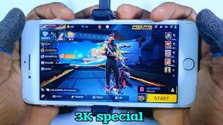 3k SPECIAL VIDEO || Thanks for support || HANDCAM  iPhone 8 Plus Free Fire Gameplay