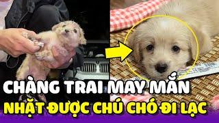 Chàng Trai "May Mắn" Nhặt Được Chú Chó Con Đi Lạc Ngoài Đường  | Yêu Lu Official