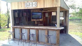 Building A Rustic Bar and BBQ (Part 2)