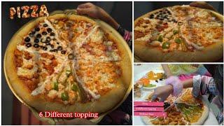 6 Different topping of Pizza without oven || Kids famous pizza  || No Oven pizza recipe #pizza