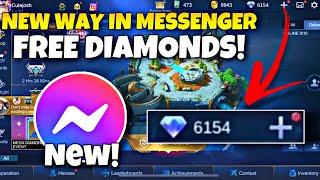 FREE DIAMONDS USING MESSENGER - Free diamonds mobile legends 2021