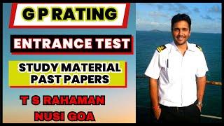 G P RATING || STUDY MATERIAL || T S RAHAMAN || NUSI GOA || ENTRANCE TEST ||