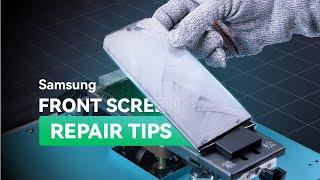 Samsung Note 10 Curved Screen Repair Tips (Glass Only)