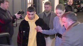 EXCLUSIVE - Zayn Malik and Gigi Hadid having dinner in Paris.