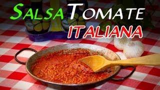 Receta de la Autentica Salsa de Tomate Italiana