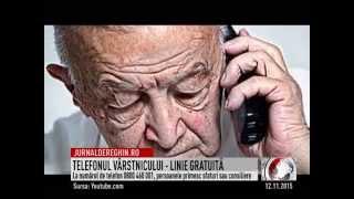 TELEFONUL VÂRSTNICULUI - LINIE GRATUITĂ (2015 11 12)