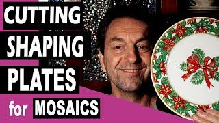 Cutting and Shaping Plates For Mosaics - A Mosaic Tutorial